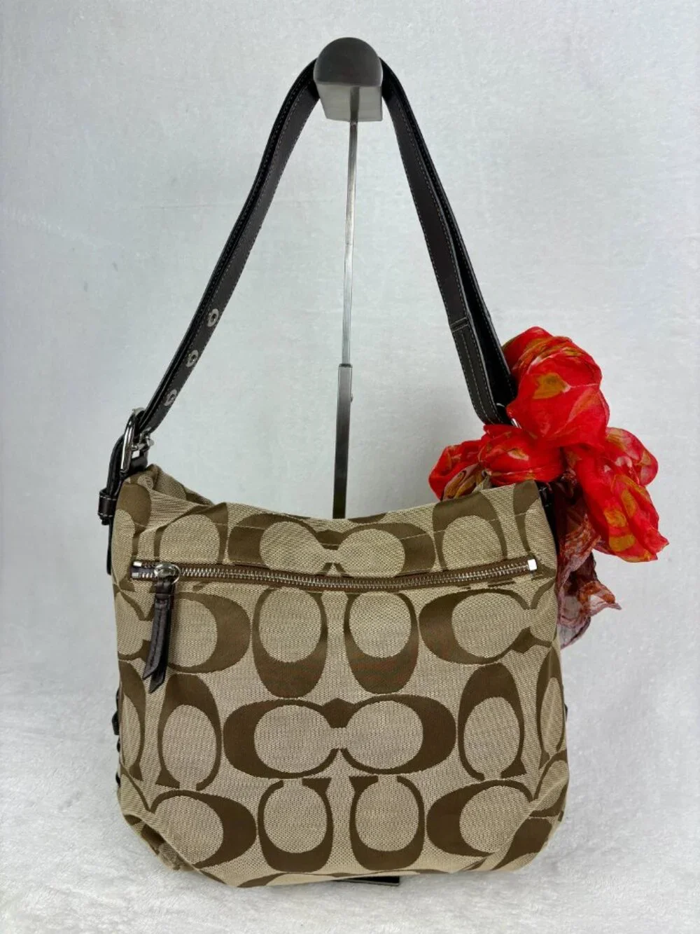 Coach Vintage Y2K Signature Canvas Hobo